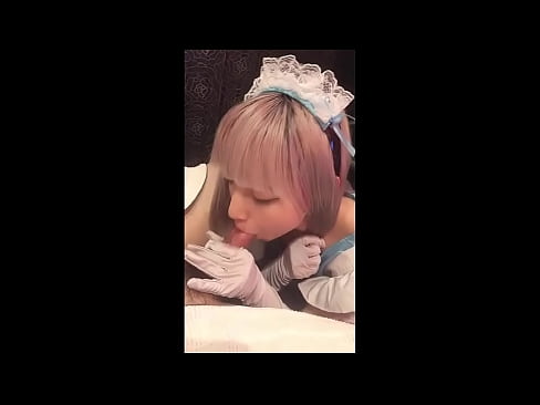 ❤️ Japanese Idola [mayuka], costume ancilla Gallica, pars 1, blowjob and jerk off with lotion at la.goodseller.top